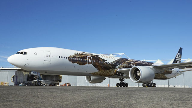 ニュージーランド航空、『ホビット』第2章の特別塗装機