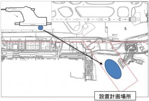 太陽光発電施設の設置計画場所(NAAの資料から)