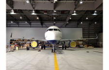 エアバスとジェットブルー航空、シャークレット付きA320公開　北米初