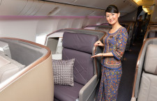 シンガポール航空、777-300ERビジネスシート出展　ツーリズムEXPO