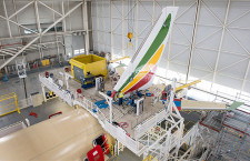 エチオピア航空のA350初号機、組立開始　16年アフリカ初導入