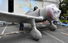 九七式戦闘機のレプリカ展示　所沢航空発祥記念館