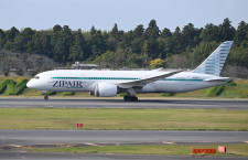 ZIPAIR、8号機が1/3成田着　元JALジブリ塗装機