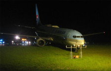 新潟の大韓航空機オーバーラン、ブレーキ圧力一時ゼロ　運輸安全委