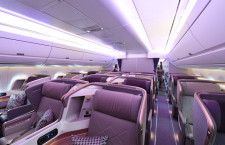 ビジネスクラスは天井広々　特集・シンガポール航空A350-900の機内