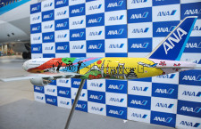 ANA、東京五輪の777特別塗装機　29日から国内線