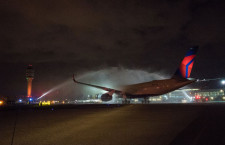 デルタ航空のA350初号機、アトランタ到着　10月から成田就航