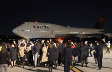 デルタ航空の747、日本最終便　成田の旅客型ジャンボ、姿消す