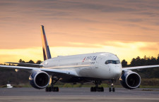 個室ビジネス初便は成田－デトロイト線　写真特集・デルタ航空A350就航