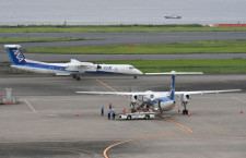 ANAのQ400、羽田乗り入れ最終日　新型コロナで6年ぶりプロペラ機