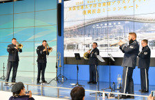 横田の米空軍音楽隊、仙台空港で金管五重奏披露　東北各地で復興祈念