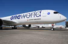 JALにワンワールド塗装A350納入、受注前年100機超上回る　エアバス2月実績