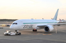 ZIPAIR、23年は3都市就航視野　初の新造機受領で5機体制