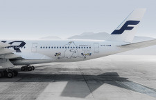 フィンエアー、A350にムーミン　初便は羽田3/8着、創立100周年記念