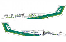 ANA、緑色のQ400再び　10/23就航、5年7カ月ぶり