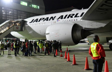 JALの777-200ER、3号機も離日　11機すべて日本から姿消す
