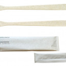 JAL、ラウンジで世界初の紙製歯ブラシ　羽田・成田