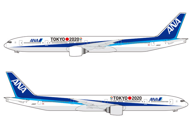 Ana 五輪招致向けラッピング機を国際線にも 777で