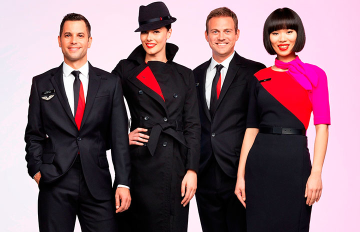 カンタス航空、10年ぶり新制服発表 14年から客室乗務員と地上職が着用