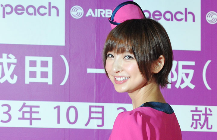 ピーチ 空からマリコ 篠田麻里子さんが1日ca 10月27日に