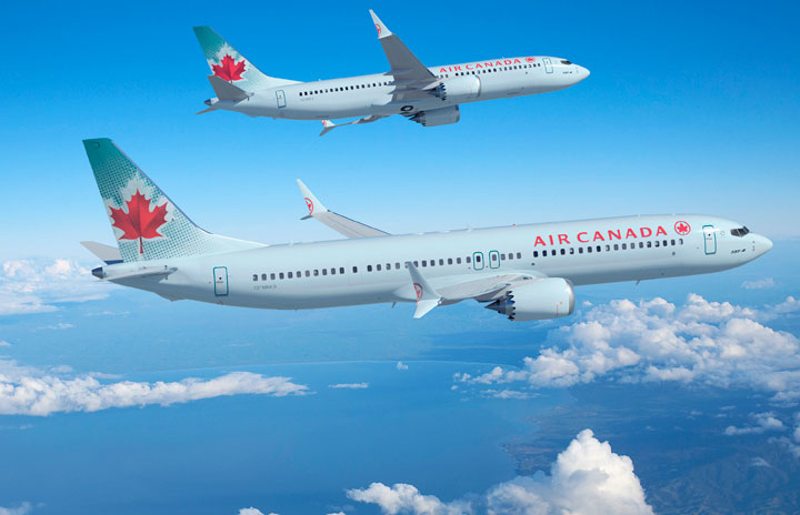 カナエ エア・カナダ、ボーイング737-8 MAX航空機XNUMX機のリース契約を