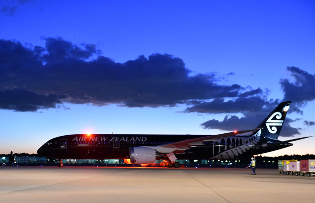 ニュージーランド航空の787-9、成田に初就航
