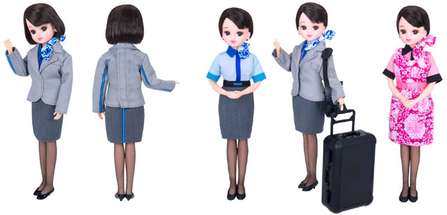 ANA、CA新制服着たリカちゃん 機内販売とネット通販で別バージョン