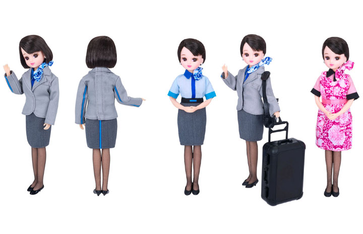 ANA、CA新制服着たリカちゃん 機内販売とネット通販で別バージョン