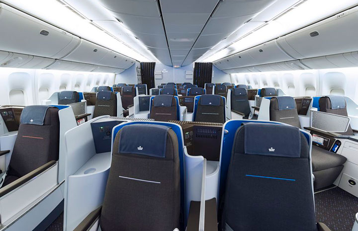 KLMオランダ航空Boeing777-300ER KLMオランダ航空、新ビジネスの777 福岡便に定期導入