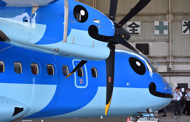 二人の空 親子イルカ塗装を踏襲 写真特集・天草エアラインATR42 2代目「みぞか号