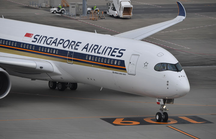 シンガポール航空、羽田3月再開　A350で週3往復