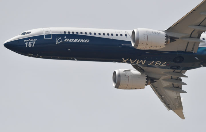 ボーイング7月実績、737MAX好調　787は納入ゼロ