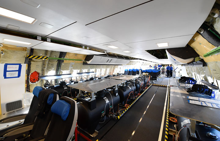 787-10試験機の機内 写真特集・パリ航空ショー2017（1）