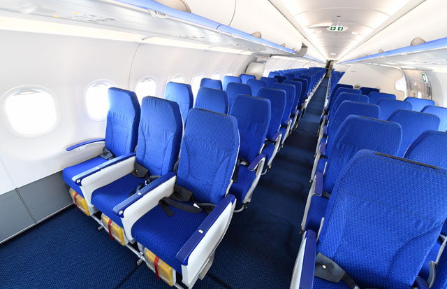 各席に個人モニターや電源装備 写真特集 Ana A321neo初号機 機内編