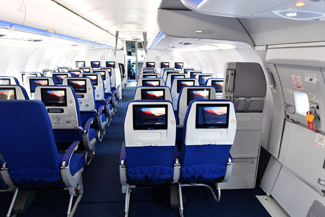 各席に個人モニターや電源装備 写真特集 Ana A321neo初号機 機内編