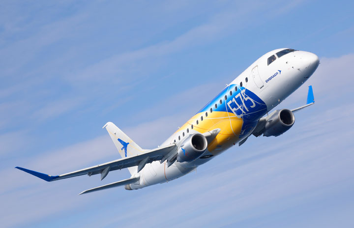 エンブラエル175 スカイウェスト エンブラエルE175を20機追加発注 45機