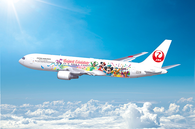 Jal ディズニーキャラの特別塗装機 開園35周年 6月から国内線