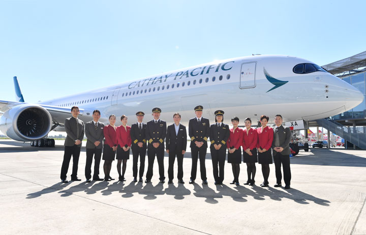 キャセイパシフィック航空、A350-1000初受領 7月から香港－台北線