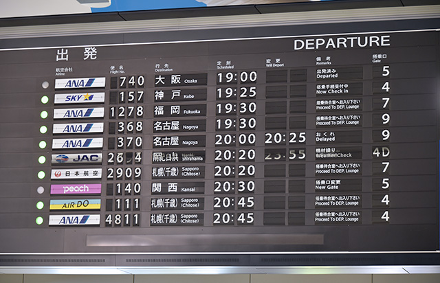 仙台空港の パタパタ 21年の歴史に幕 最終便後 真っ黒に