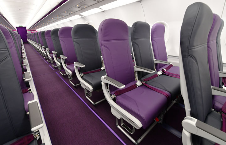 航空機座席 座席シート リクライニング済みで座り心地最適化 写真特集・ピーチ初シャーク