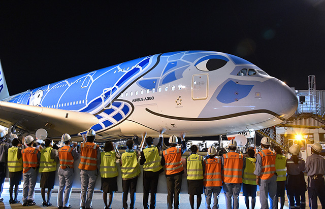 ANA、A380就航 空飛ぶウミガメ、成田からハワイへ - Aviation Wire