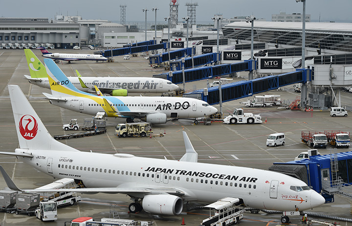 中部空港、11月旅客数72％減　国際線2000人