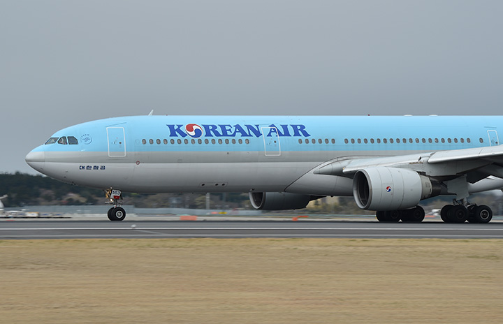 大韓航空、中部へ旅客便　13日、新型コロナ後初の韓国到着便