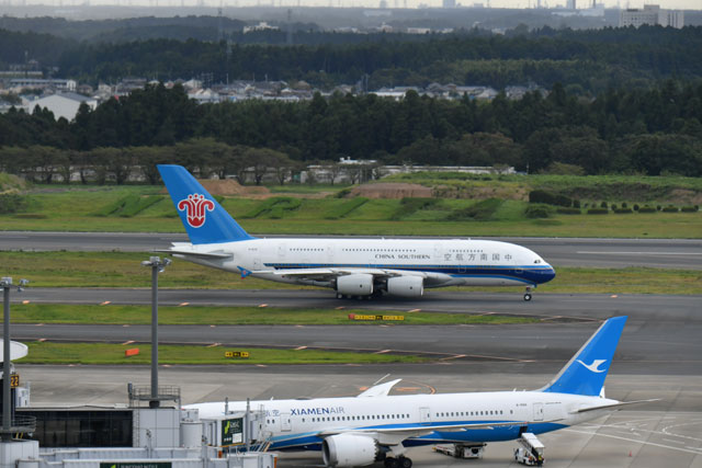中国南方航空のa380 成田初就航 広州線に週1往復