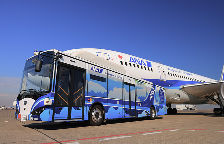 ANA、羽田制限エリアで自動運転バス試験運用　グラハン移動、年内にも旅客向け