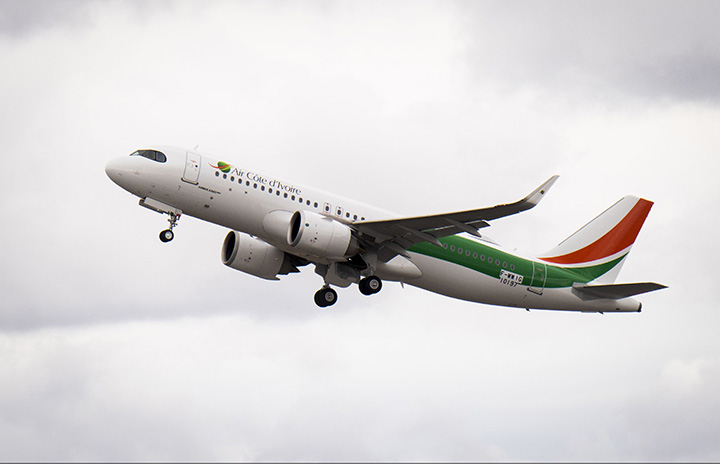 エール・コートジボワール、A320neo受領　西アフリカ初