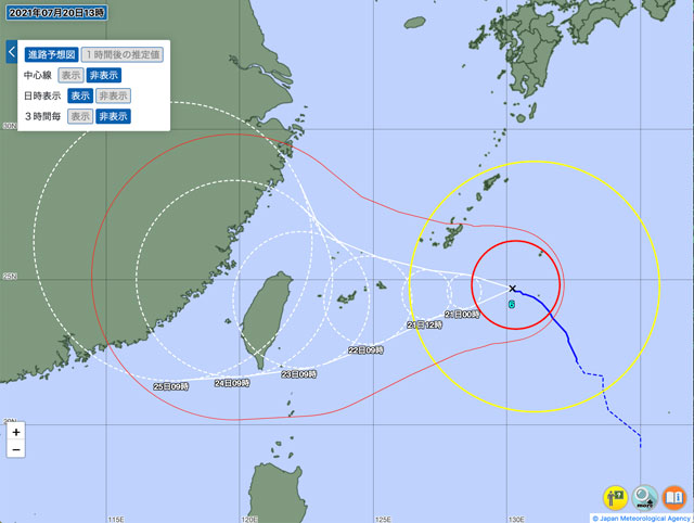 台風6号 21日は欠航310便超 沖縄 奄美方面
