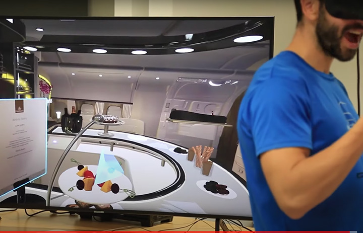 Emirates, VR simulated in-flight experience A380 and 777 thumbnail