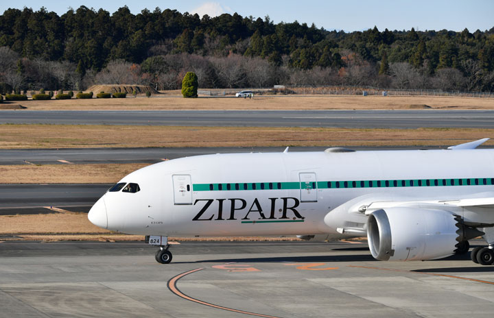 ZIPAIR、バンコク増便で週12往復 25年1-3月