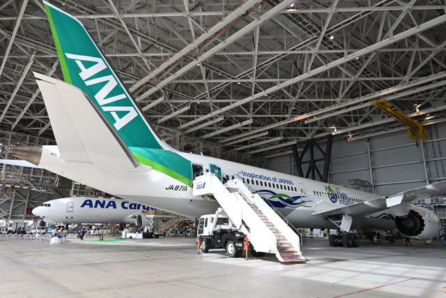 ANA 787-8 グリーンジェット 全日空 Green Jet 1:400